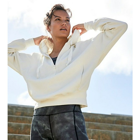 Free People Tops - $70 Free People Think Future Hoodie White